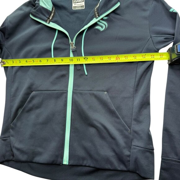 Seattle Kraken Hockey Dark Blue Hoodie Size Women's Medium. FANATICS Authentic - Picture 9 of 13